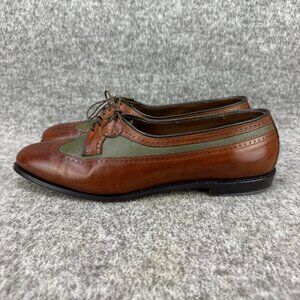 ✅Womens 9B Allen Edmonds Amherst Brown Wingtip Brogue Oxfords Casual Dress Shoe